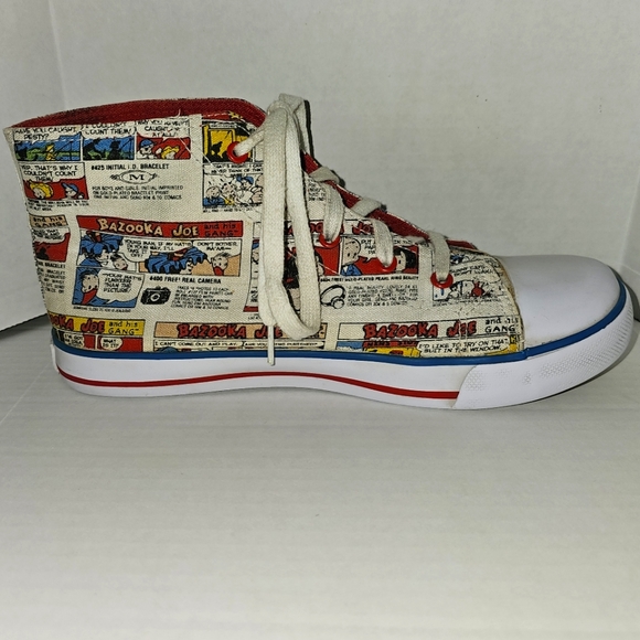 2005 Bazooka Bubble Gum High Top Shoes Sz 6 - Picture 3 of 12